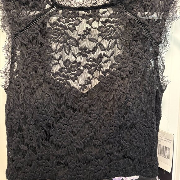 Jodi Kristopher Lace Top with Built in Bra Fit & Flare Dress Size 3/4 NWT - Picture 5 of 9